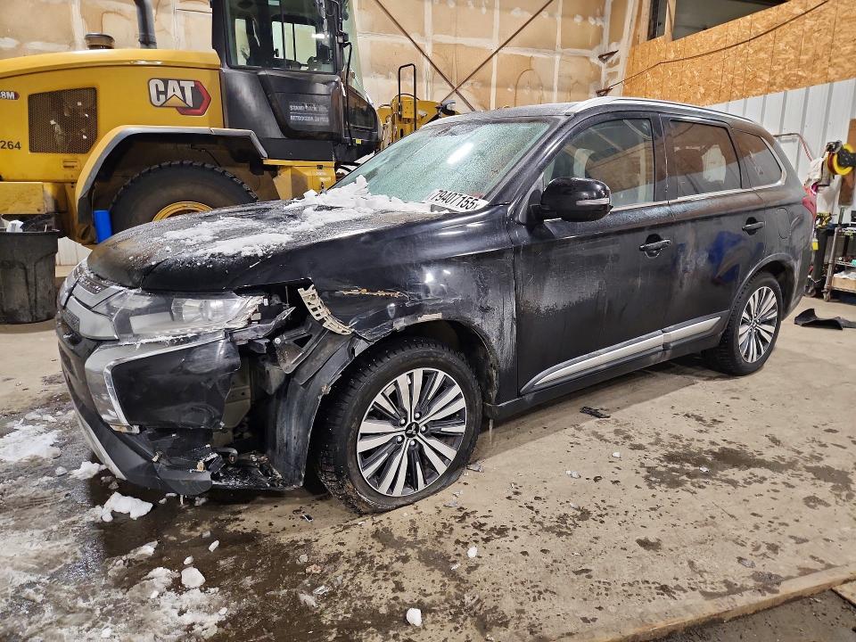 2019 Mitsubishi Outlander VIN JA4AZ3A30KZ041483 COPART salvage auction — FRONT END, Ak - Bill Of Sale- Salvage, sold $300 on 2026-07-14 (photo 1)