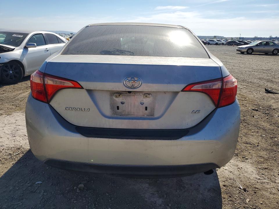 2019 Toyota Corolla VIN 5YFBURHE6KP949711 COPART salvage auction — FRONT END, Ca - Salvage Certificate, sold $1,300 on 2026-07-21 (photo 6)