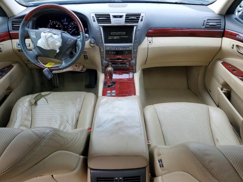 2009 Lexus Ls VIN JTHDL46F195000244 COPART salvage auction — FRONT END, Md - Cert Of Salvage > 75% Damage, sold $850 on 2026-07-24 (photo 8)