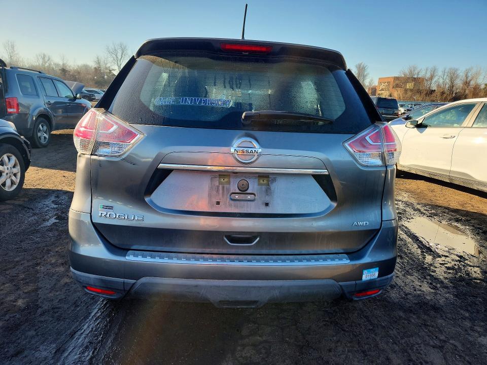 2016 Nissan Rogue VIN KNMAT2MVXGP712921 COPART salvage auction — FRONT END, Salvage Title, sold $500 on 2026-07-24 (photo 6)
