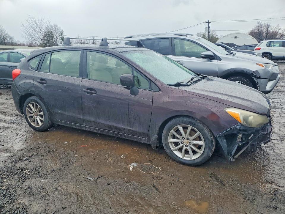 2013 Subaru Impreza VIN JF1GPAC6XDH820633 COPART salvage auction — FRONT END, NJ - CERT OF TITLE-SALVAGE, sold $2,000 on 2026-07-28 (photo 4)
