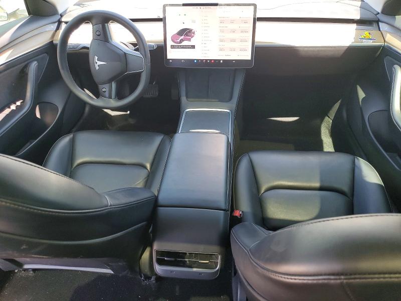 2021 Tesla Model 3 VIN 5YJ3E1EAXMF016168 COPART salvage auction — FRONT END, Tx - Salvage Vehicle Title, sold $5,200 on 2026-07-14 (photo 8)