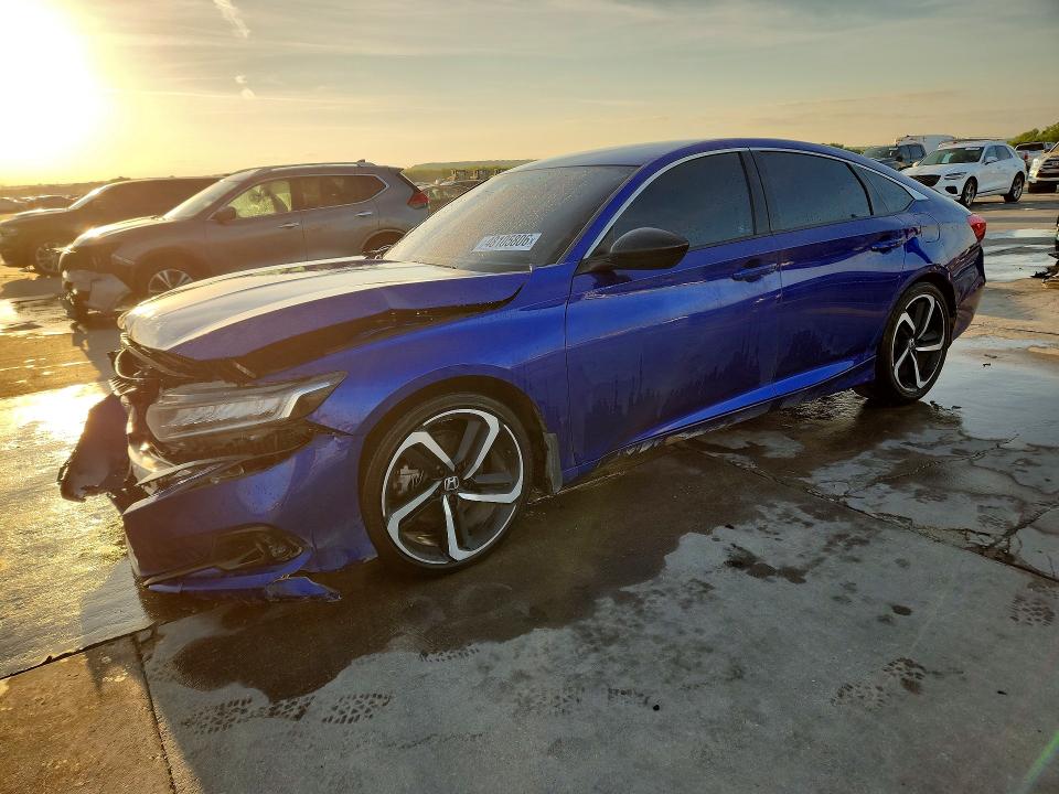 2022 Honda Accord VIN 1HGCV1F36NA111628 COPART salvage auction — FRONT END, Tx - Certificate Of Title, sold $7,800 on 2026-07-02 (photo 1)