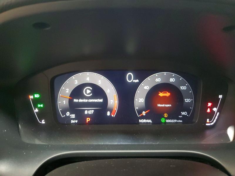 2025 Acura Adx VIN 3HDSA2H5XSM715030 COPART salvage auction — FRONT END, Il - Salvage Certificate, sold $13,400 on 2026-07-28 (photo 9)