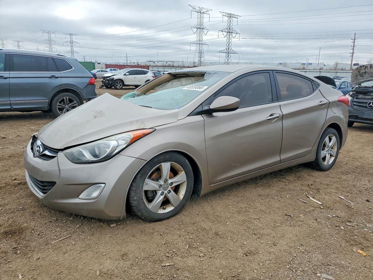 2013 Hyundai Elantra VIN 5NPDH4AE6DH387772 COPART salvage auction — Side, IL - SALVAGE CERTIFICATE, sold $425 on 2026-07-02 (photo 1)