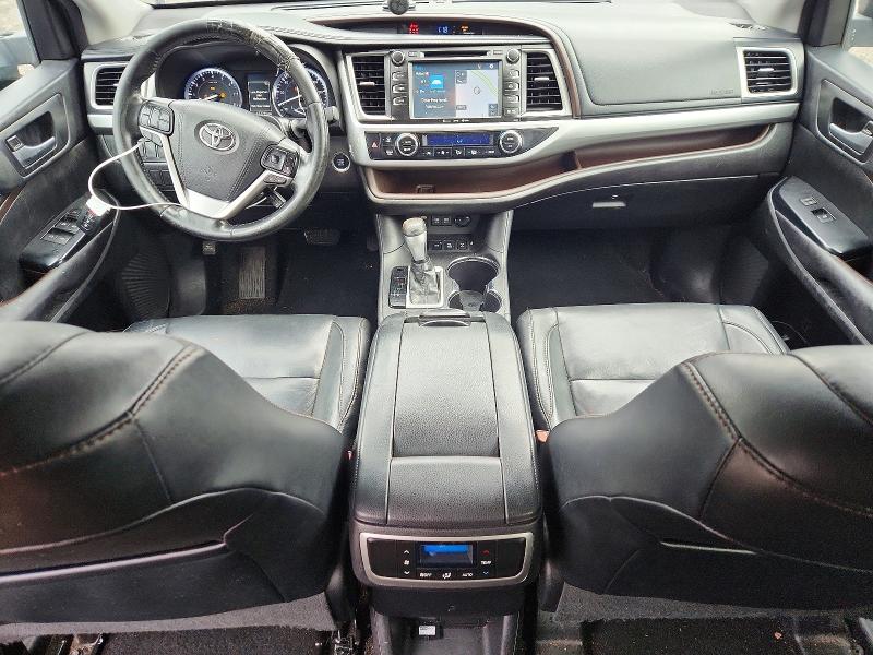 2017 Toyota Highlander VIN 5TDJZRFH2HS511049 COPART salvage auction — FRONT END, Md - Cert Of Salvage > 75% Damage, sold $6,600 on 2026-07-28 (photo 8)