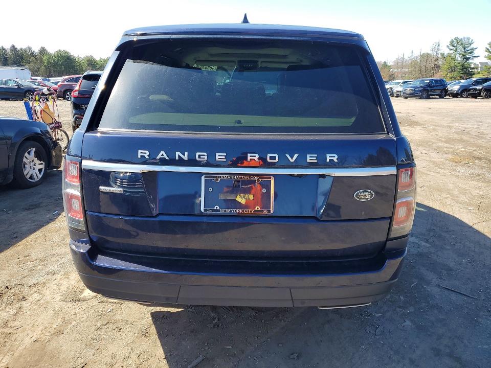 2018 Land rover RANGE ROVER VIN SALGS5RE5JA394216 COPART salvage auction — SIDE, Md - Cert Of Salvage > 75% Damage, sold $6,000 on 2026-07-27 (photo 6)