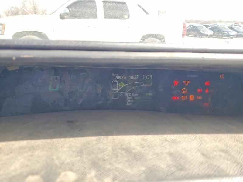 2012 Toyota Prius VIN JTDKDTB36C1502452 COPART salvage auction — FRONT END, Wv - Certificate Of Title, sold $975 on 2026-07-09 (photo 9)