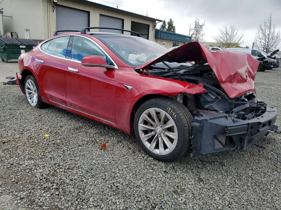 2018 Tesla Model s VIN 5YJSA1E25JF259849 COPART salvage auction — FRONT END, Or - Lien Papers Salvage, sold $4,750 on 2026-07-14 (photo 4)