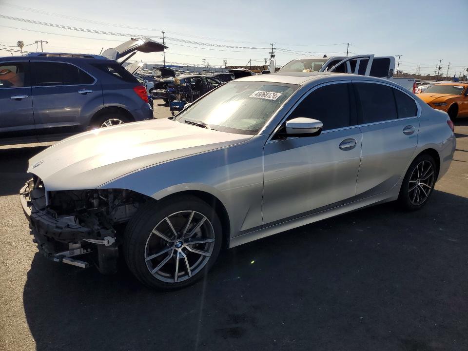 2019 BMW 3er VIN WBA5R1C5XKAK09328 COPART salvage auction — FRONT END, Ca - Salvage Certificate, sold $5,000 on 2026-07-20 (photo 1)