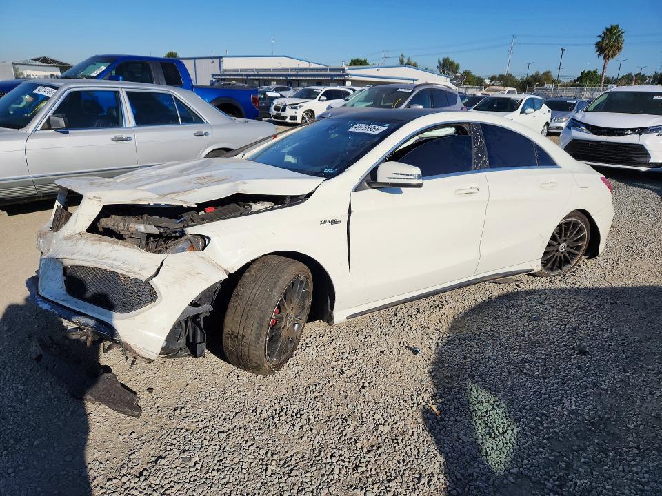 2015 Mercedes-benz Cla-klasse VIN WDDSJ4EB9FN187487 COPART salvage auction — FRONT END, Ca - Salvage Certificate, sold $350 on 2026-08-04 (photo 1)