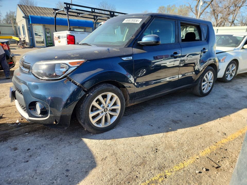 2018 Kia Soul VIN KNDJP3A55J7569107 COPART salvage auction — FRONT END, Ks - Cert Of Title-Salvage, sold $1,800 on 2026-07-15 (photo 1)