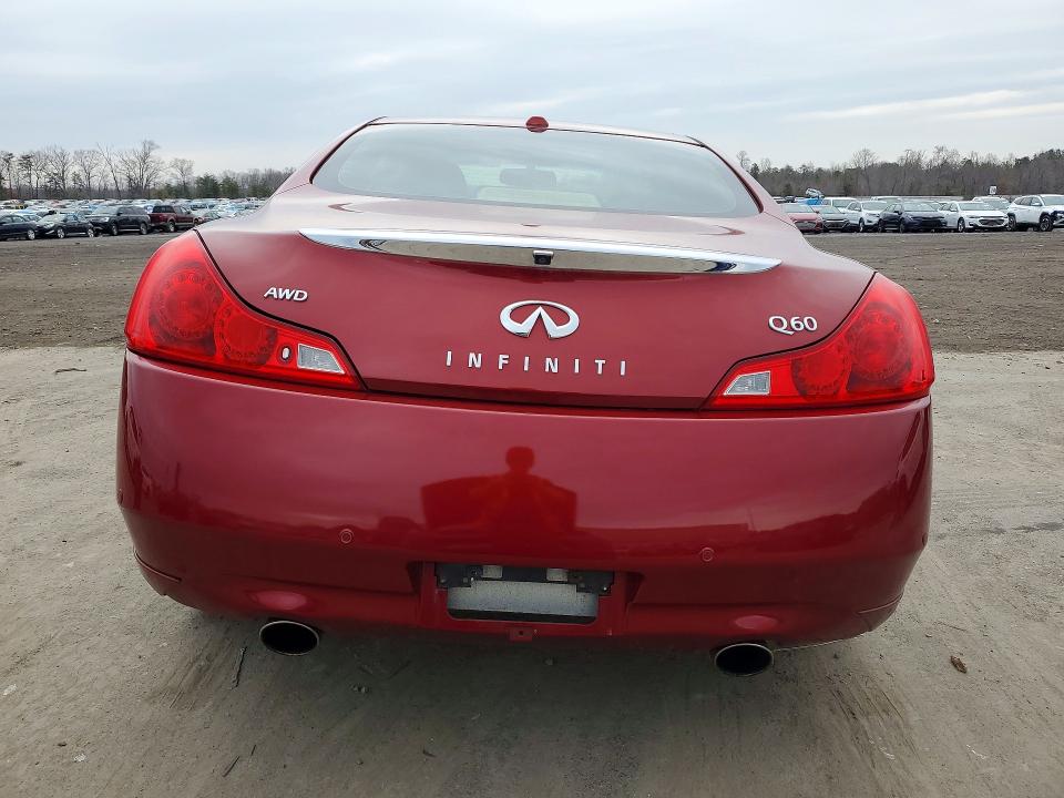 2014 Infiniti Q60 VIN JN1CV6ELXEM131640 COPART salvage auction — FRONT END, Va - Cert Of Title - Salvage, sold $2,000 on 2026-07-08 (photo 6)