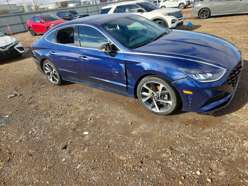 2021 Hyundai Sonata VIN 5NPEJ4J24MH108530 COPART salvage auction — SIDE, Il - Salvage Certificate, sold $4,350 on 2026-07-08 (photo 4)