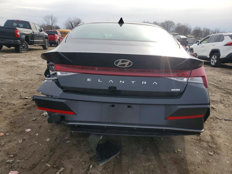 2025 Hyundai Elantra VIN KMHLN4DJ4SU143162 COPART salvage auction — REAR END, Md - Cert Of Salvage < 75% Damage, sold $125 on 2026-07-02 (photo 6)