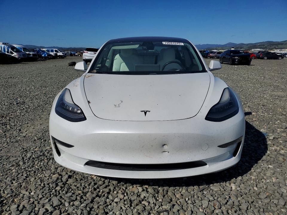 2018 Tesla Model 3 VIN 5YJ3E1EAXJF169595 COPART salvage auction — FRONT END, Salvage Title, sold $5,200 on 2026-07-16 (photo 5)