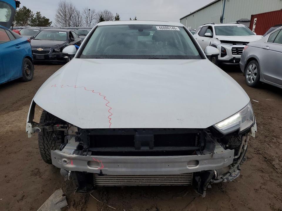 2018 Audi A4 VIN WAUANAF44JN018430 COPART salvage auction — FRONT END, Salvage Title, sold $6,200 on 2026-07-09 (photo 5)