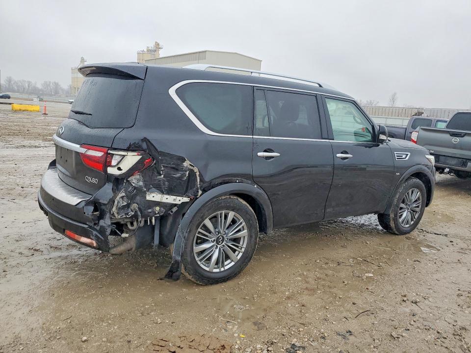 2018 Infiniti Qx80 VIN JN8AZ2NEXJ9191292 COPART salvage auction — REAR END, Mo - Salvage Certificate Of Title, sold $8,100 on 2026-07-09 (photo 3)
