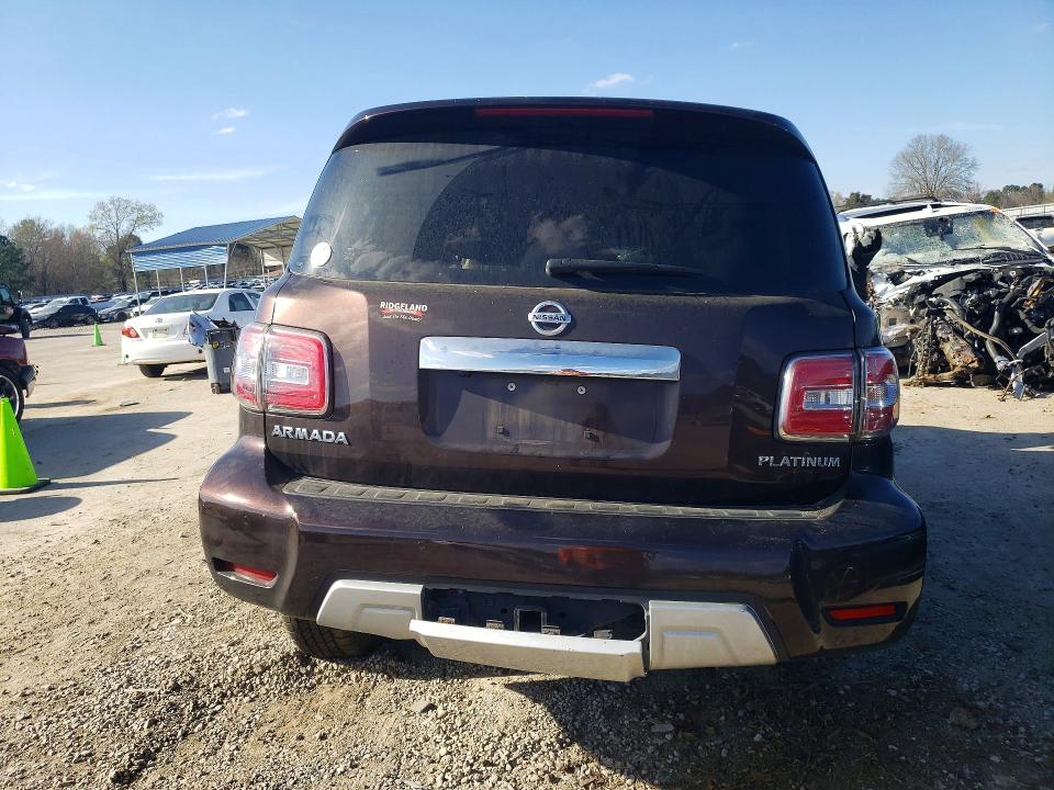 2017 Nissan Armada VIN JN8AY2NE5H9700265 COPART salvage auction — FRONT END, Ms - Cert Of Title-Salvaged, sold $1,000 on 2026-07-10 (photo 6)