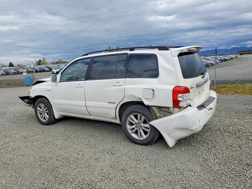 2006 Toyota Highlander hybrid VIN JTEEW21AX60019991 COPART salvage auction — REAR END, Or - Lien Papers Salvage, sold $200 on 2026-07-14 (photo 2)