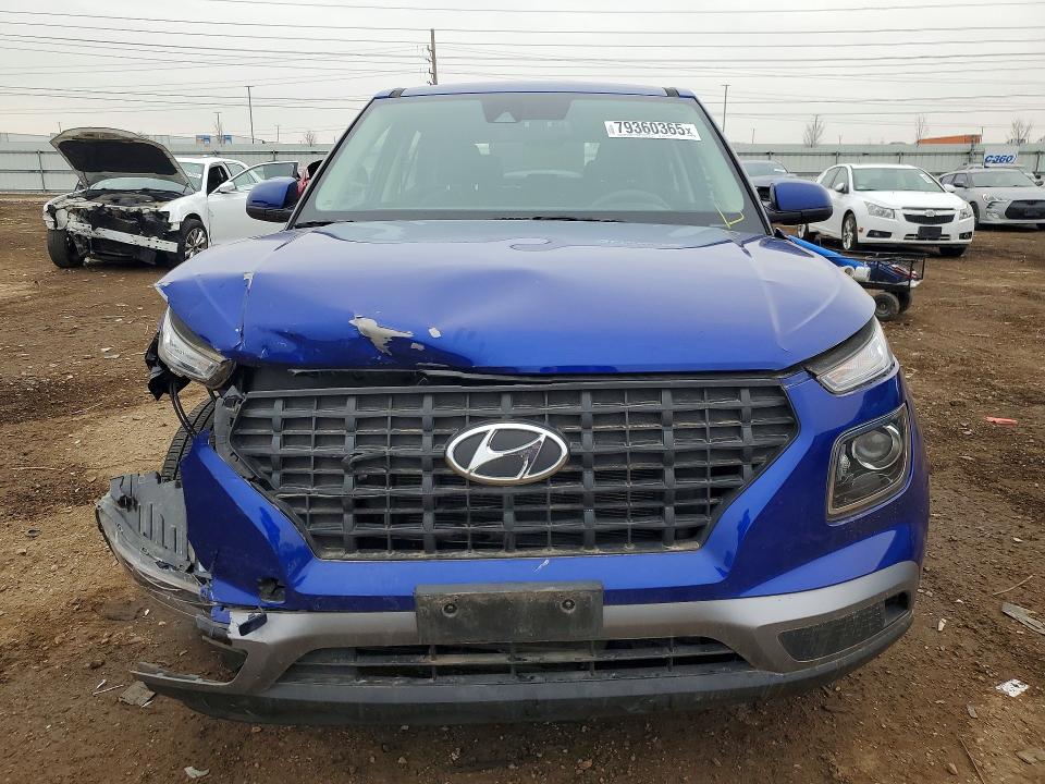 2021 Hyundai Venue VIN KMHRB8A30MU071945 COPART salvage auction — FRONT END, Il - Salvage Certificate, sold $2,500 on 2026-07-09 (photo 5)