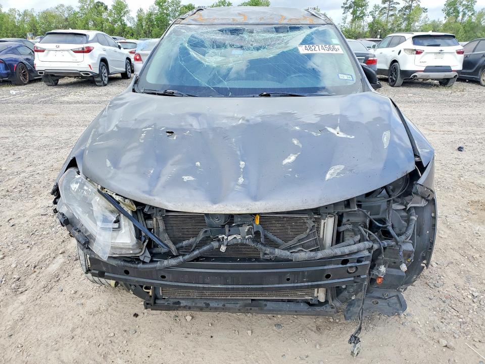 2019 Nissan Rogue VIN KNMAT2MV3KP502055 COPART salvage auction — ROLLOVER, Tx - Salvage Vehicle Title, sold $1,400 on 2026-07-10 (photo 5)
