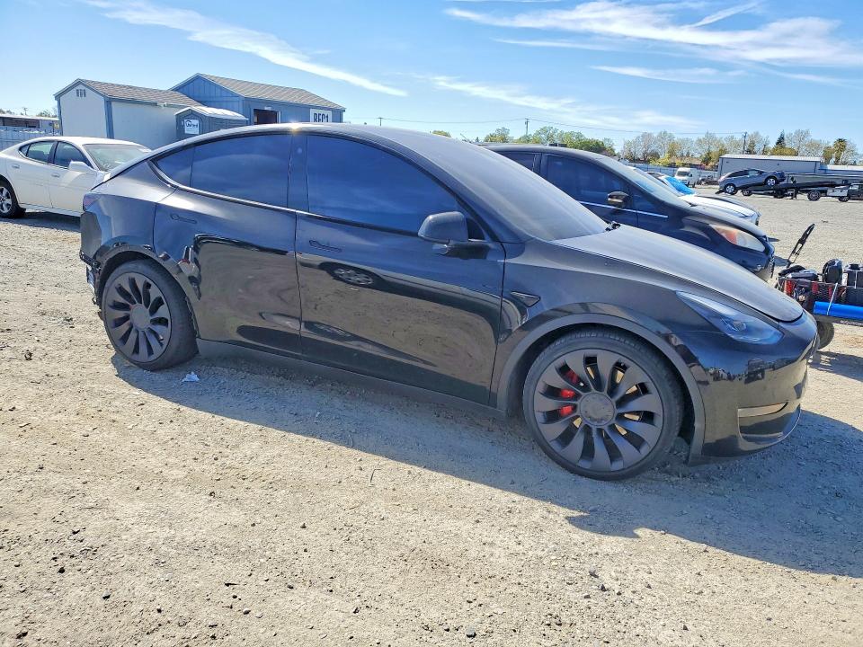 2021 Tesla VIN 5YJYGDEF5MF151250 COPART salvage auction — REAR END, Ca - Salvage Certificate, sold $7,100 on 2026-07-21 (photo 4)