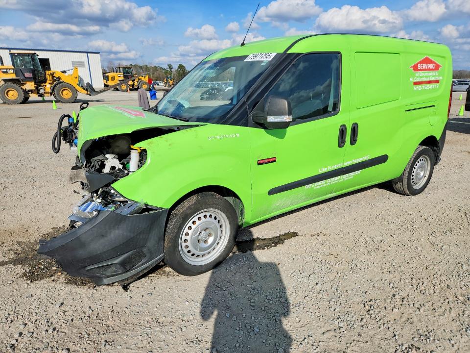 2019 Ram Promaster city VIN ZFBHRFAB9K6M41530 COPART salvage auction — FRONT END, Nc - Salvage Certificate Of Title, sold $700 on 2026-07-20 (photo 1)