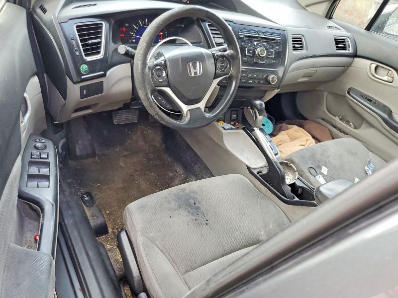 2013 Honda Civic VIN 19XFB2F53DE004138 COPART salvage auction — REAR END, Oh - Cert Of Title-Salvage, sold $1,350 on 2026-07-02 (photo 8)