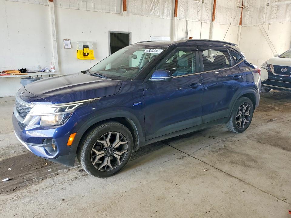 2021 Kia Seltos VIN KNDERCAAXM7155981 COPART salvage auction — REAR END, Ky - Cert Of Title-Salvage, sold $3,700 on 2026-07-13 (photo 1)