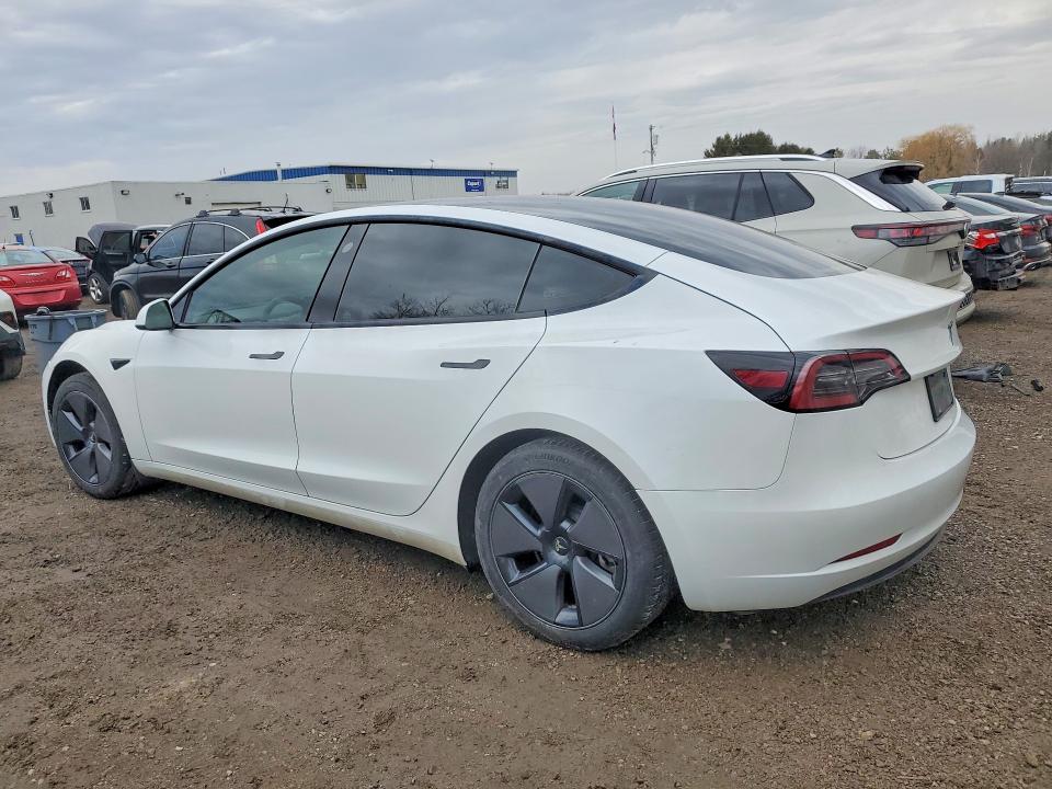 2023 Tesla Model 3 VIN LRW3E1FA0PC845232 COPART salvage auction — REAR END, Salvage Title, sold $8,300 on 2026-07-14 (photo 2)