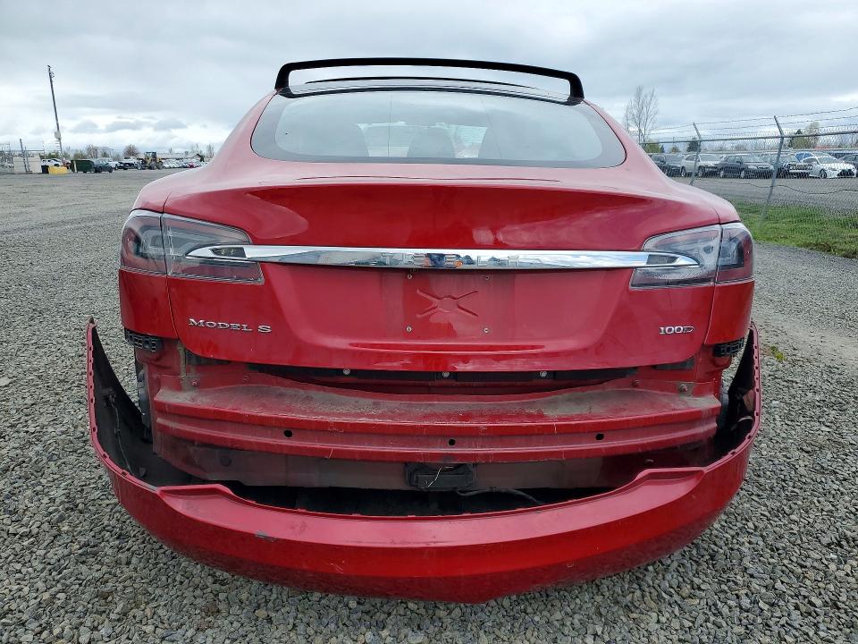2018 Tesla Model s VIN 5YJSA1E25JF259849 COPART salvage auction — FRONT END, Or - Lien Papers Salvage, sold $4,750 on 2026-07-14 (photo 6)