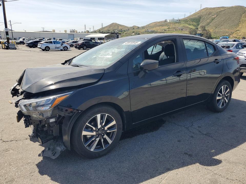2025 Nissan Versa VIN 3N1CN8EV4SL853043 COPART salvage auction — FRONT END, Fl - Cert Of Title Slvg Rebuildable, sold $3,350 on 2026-07-20 (photo 1)