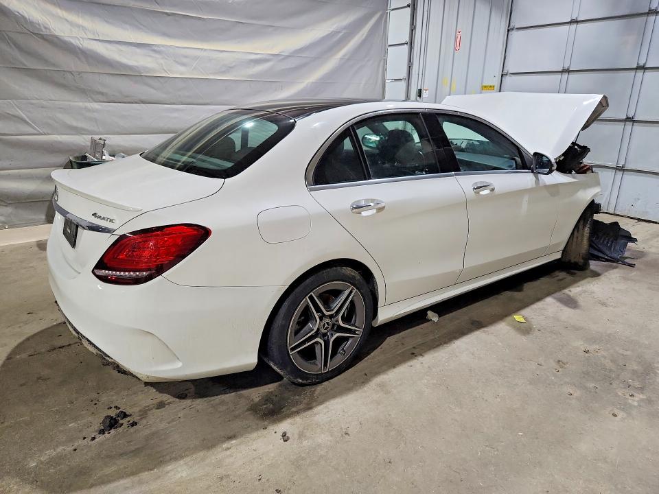 2021 Mercedes-benz C-klasse VIN W1KWF8EB6MR627844 COPART salvage auction — FRONT END, NH - CERT OF TITLE-SALVAGE, sold $3,250 on 2026-07-02 (photo 3)