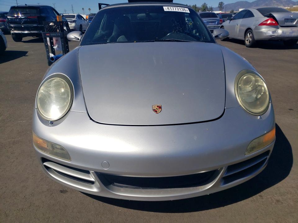 2006 Porsche 911 VIN WP0CB29966S766915 COPART salvage auction — WATER/FLOOD, Ca - Salvage Certificate, sold $17,800 on 2026-07-22 (photo 5)