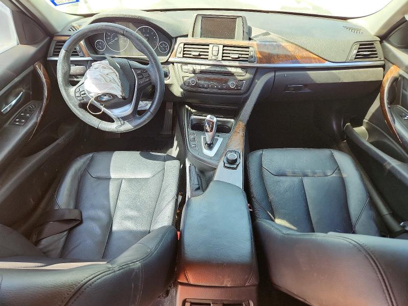 2014 BMW 3er VIN WBA3A5C54EJ464034 COPART salvage auction — FRONT END, Tx - Salvage Vehicle Title, sold $70 on 2026-07-09 (photo 8)