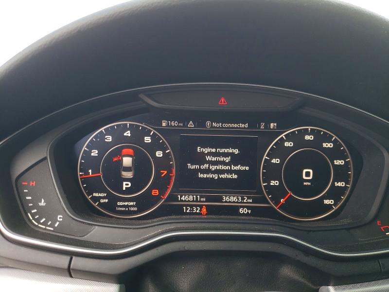 2017 Audi A4 VIN WAUENAF46HN048508 COPART salvage auction — MECHANICAL, Salvage Title, sold $250 on 2026-08-03 (photo 9)
