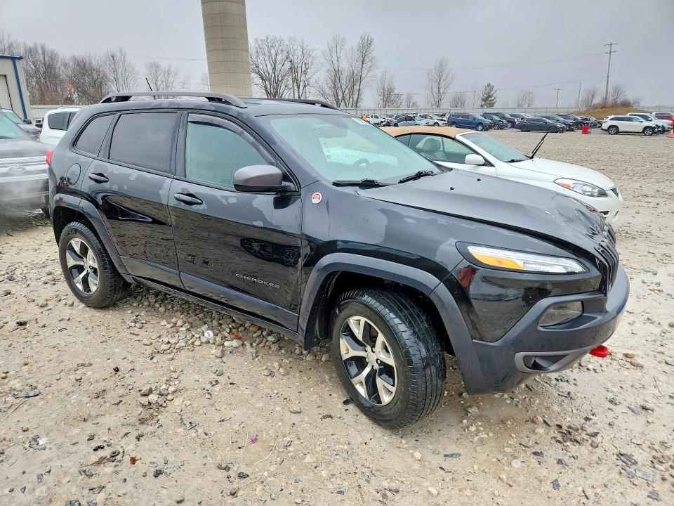 2014 Jeep Cherokee VIN 1C4PJMBS9EW188216 COPART salvage auction — FRONT END, Mi - Certificate Of Title, sold $875 on 2026-07-02 (photo 4)