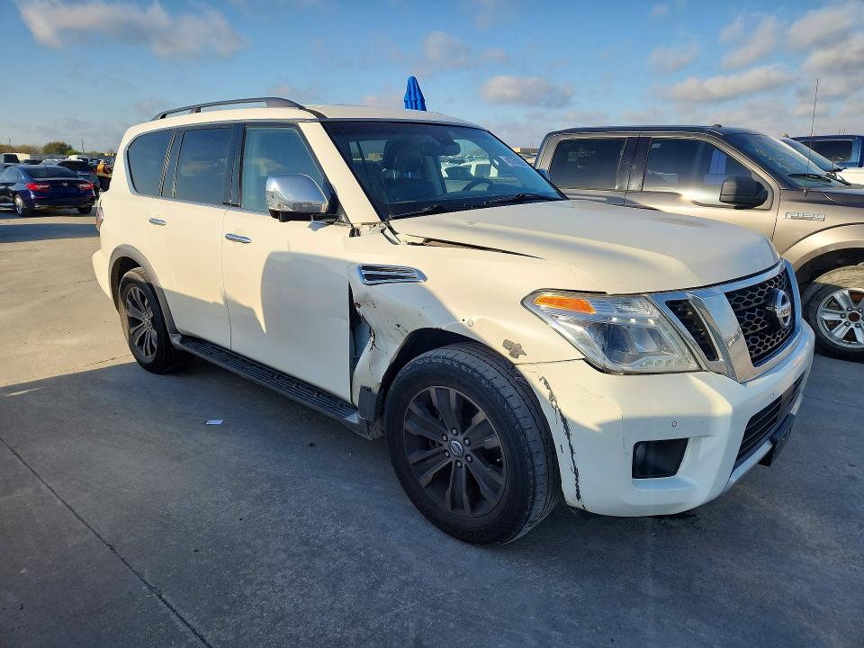 2017 Nissan Armada VIN JN8AY2ND1H9003683 COPART salvage auction — FRONT END, Tx - Salvage Vehicle Title, sold $225 on 2026-07-30 (photo 4)