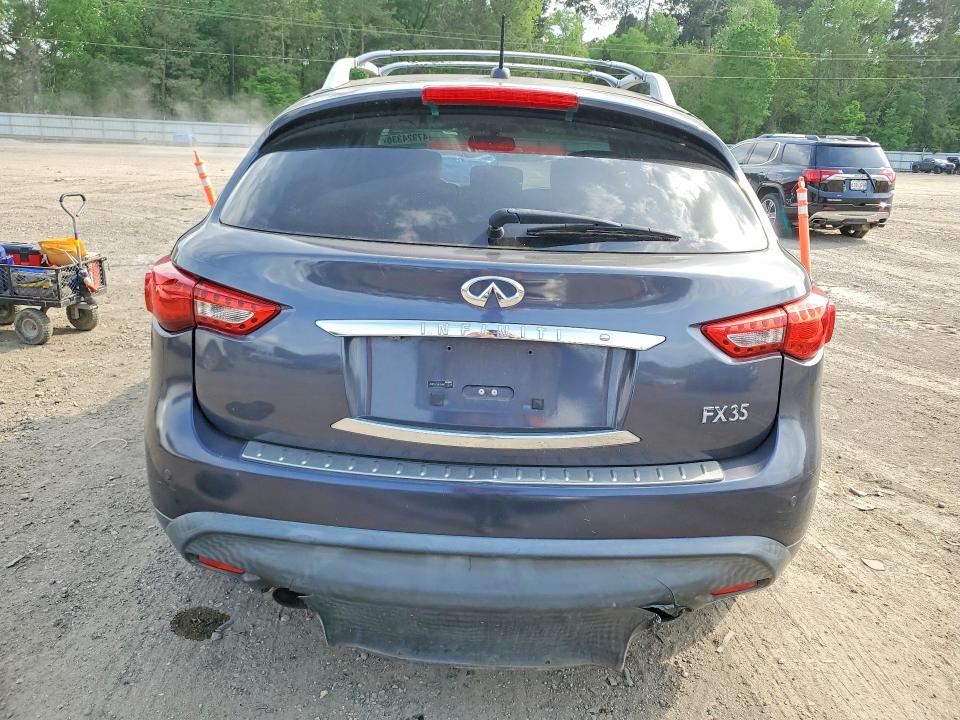 2011 Infiniti Fx35 VIN JN8AS1MUXBM711318 COPART salvage auction — WATER/FLOOD, LA - CERT OF TITLE-SALVAGE WATER, sold $225 on 2026-07-10 (photo 6)