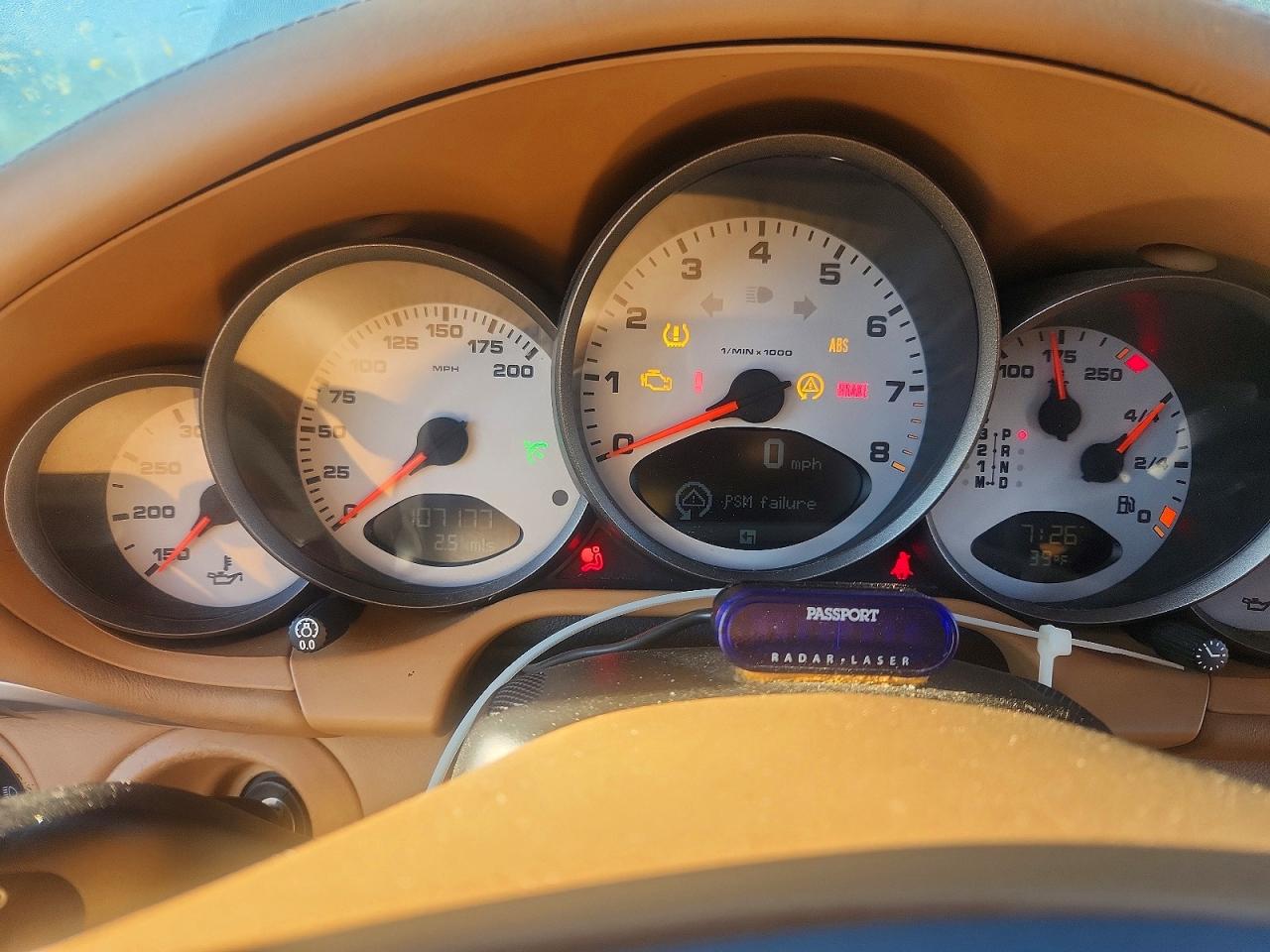 2007 Porsche 911 VIN WP0CB29977S775298 COPART salvage auction — Water/Flood, FL - CERT OF TITLE-FLOOD & REBUILT, sold $14,400 on 2026-04-08 (photo 9)