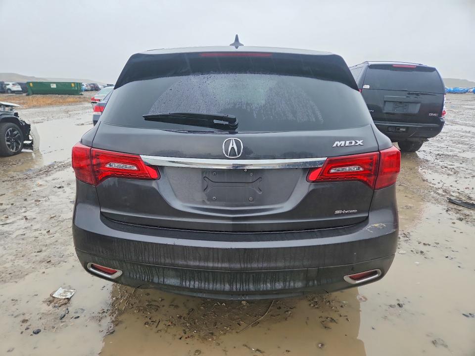 2014 Acura Mdx VIN 5FRYD4H26EB003092 COPART salvage auction — FRONT END, Ut - Salvage Certificate, sold $875 on 2026-07-02 (photo 6)