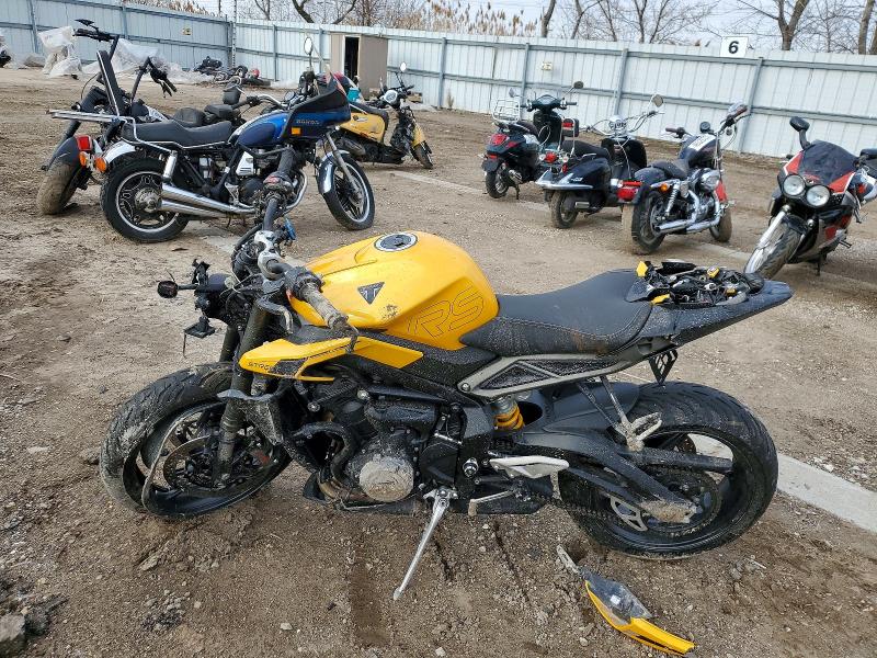 2024 Triumph motorcycle Street VIN SMTA614K9RTBT0914 COPART salvage auction — FRONT END, IL - SALVAGE CERTIFICATE, sold $450 on 2026-07-09 (photo 3)