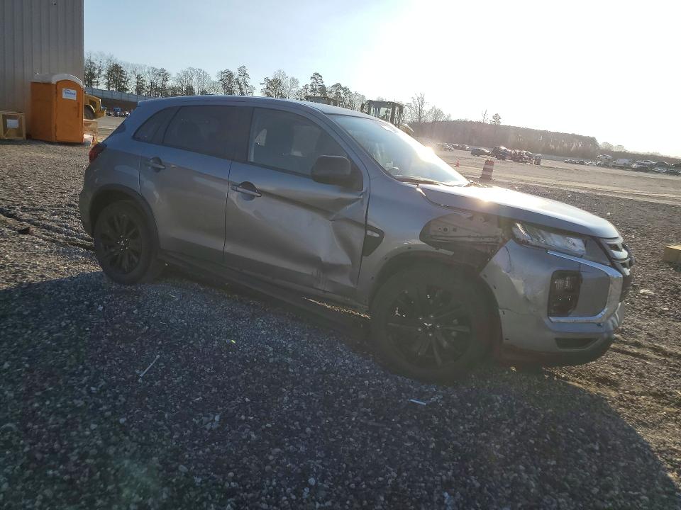 2022 Mitsubishi Outlander VIN JA4APUAU5NU014589 COPART salvage auction — SIDE, Sc - Cert Of Title-Salvage, sold $4,500 on 2026-07-08 (photo 4)
