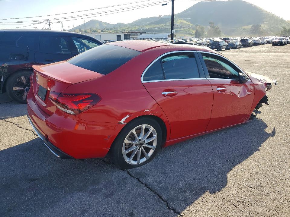 2020 Mercedes-benz A VIN WDD3G4EBXLW039003 COPART salvage auction — FRONT END, Ca - Dis/Dlr/Exp Only Clean Title, sold $2,100 on 2026-07-09 (photo 3)