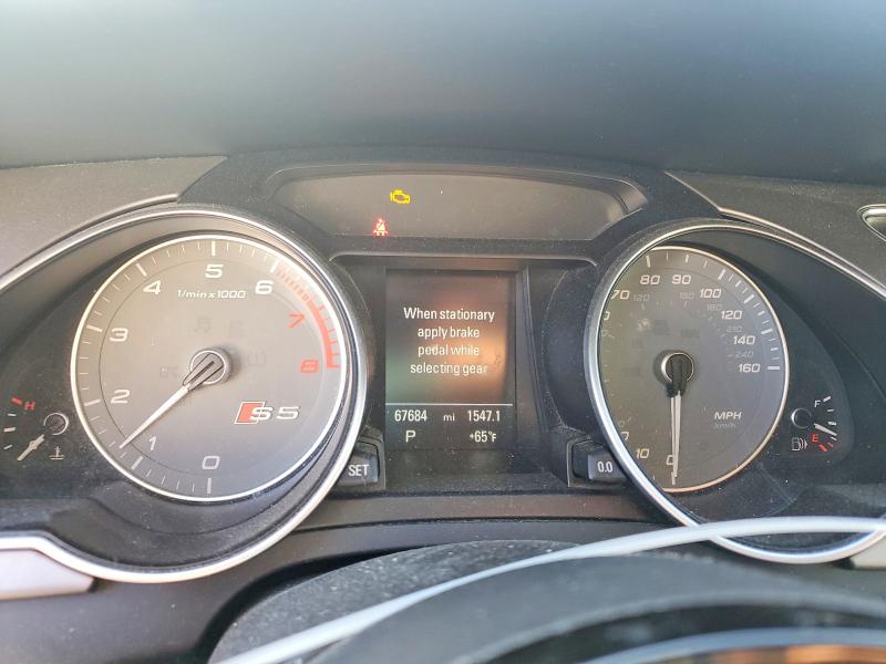 2014 Audi Rs5 VIN WAUCGAFR3EA015580 COPART salvage auction — FRONT END, Nj - Cert Of Title-Salvage, sold $7,600 on 2026-07-08 (photo 9)