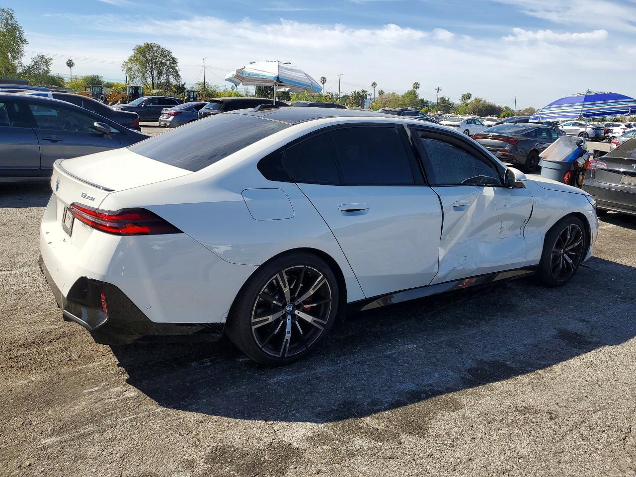2024 BMW 5 Series VIN WBA43FJ07RCS27365 COPART salvage auction — Side, CA - SALVAGE CERTIFICATE, sold $37,750 on 2026-06-26 (photo 3)