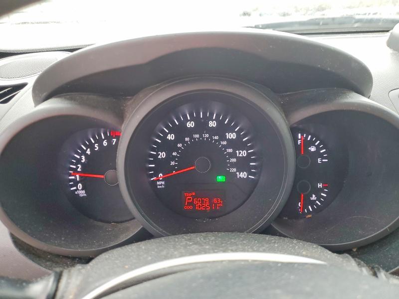 2013 Kia Soul VIN KNDJT2A59D7543765 COPART salvage auction — FRONT END, Nc - Salvage Certificate Of Title, sold $225 on 2026-07-29 (photo 9)