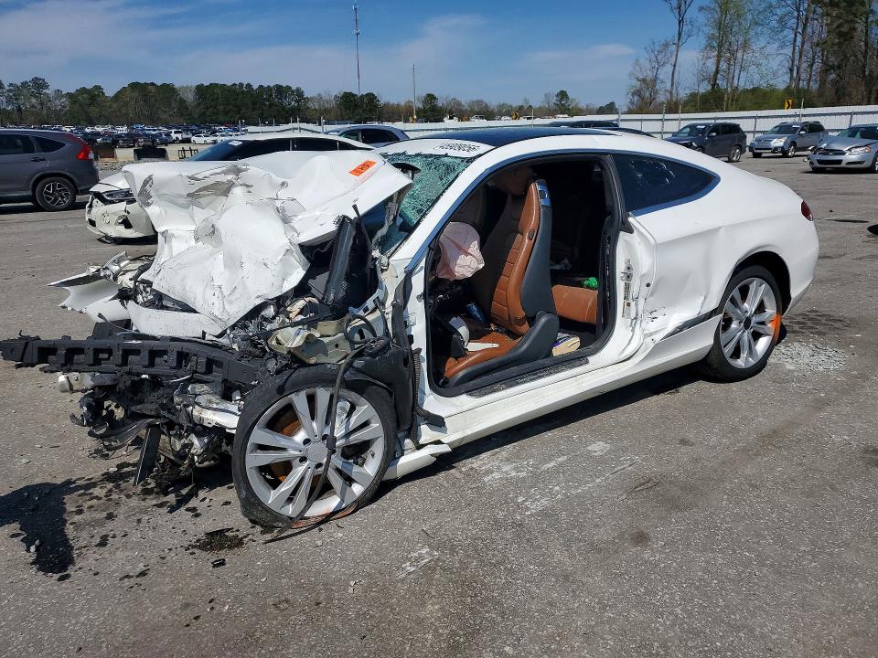 2017 Mercedes-benz C-klasse VIN WDDWJ4KB3HF368538 COPART salvage auction — FRONT END, Nc - Salvage Certificate Of Title, sold $250 on 2026-07-07 (photo 1)