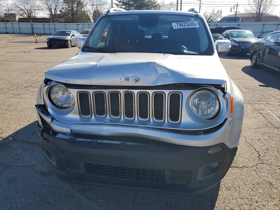 2015 Jeep Renegade VIN ZACCJADT6FPC37857 COPART salvage auction — FRONT END, In - Cert Of Title-Salvage Title, sold $1,650 on 2026-08-21 (photo 5)